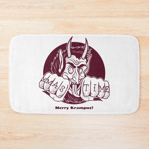 Item preview, merry krampus knuckle tattoo designed and sold by LidaRayArt.
