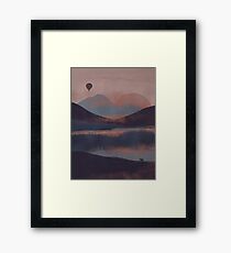 Adrift in the Mountains... Framed Print