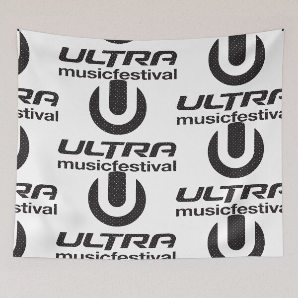 Item preview, Ultra Music Festival Logo  black dot-work designed and sold by ARollDesign.