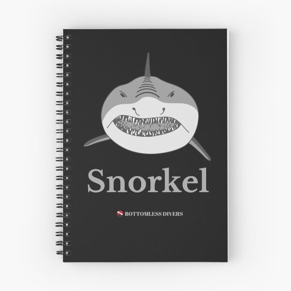 Item preview, Snorkel Mako Shark Face with Grey Font designed and sold by BottomlessDiver.