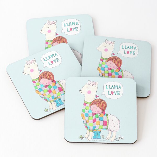 Item preview, Llama Love designed and sold by LouiseFranksArt.