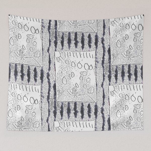 Item preview, Rain and Snow in black and white designed and sold by Tovers.