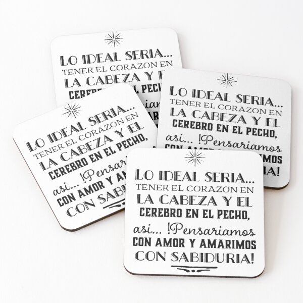 Item preview, Lo ideal seria... tener el corazon en la cabeza y el cerebro en el pecho, asi... designed and sold by Elena's Shop.