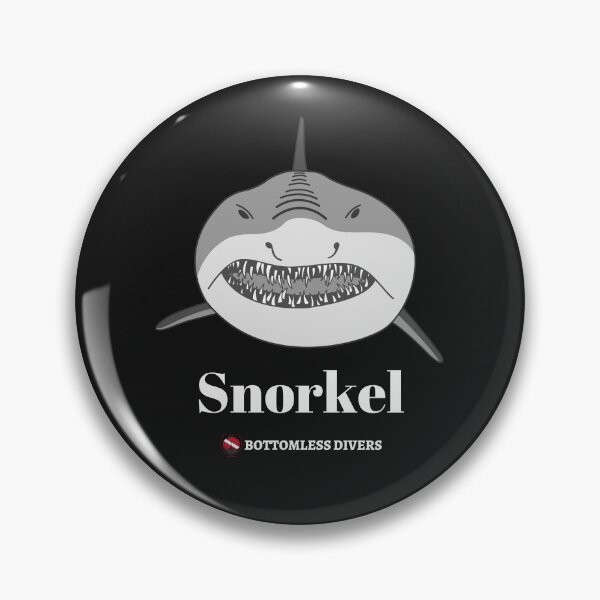 Item preview, Snorkel Mako Shark with White Font designed and sold by BottomlessDiver.