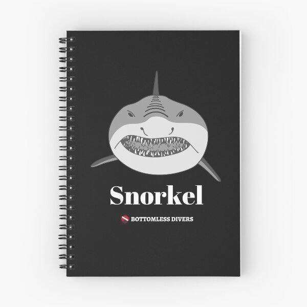 Item preview, Snorkel Mako Shark with White Font designed and sold by BottomlessDiver.