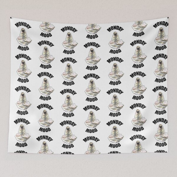 Item preview, Sad pug monday mood designed and sold by Misschemical.