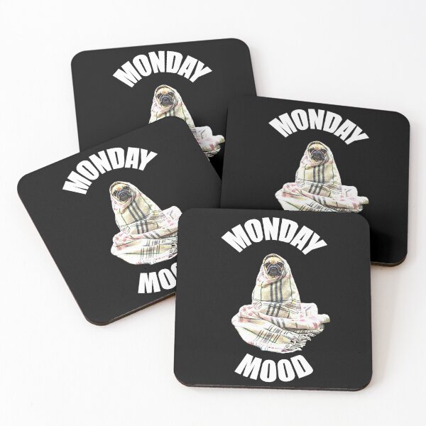 Item preview, Sad pug monday mood designed and sold by Misschemical.