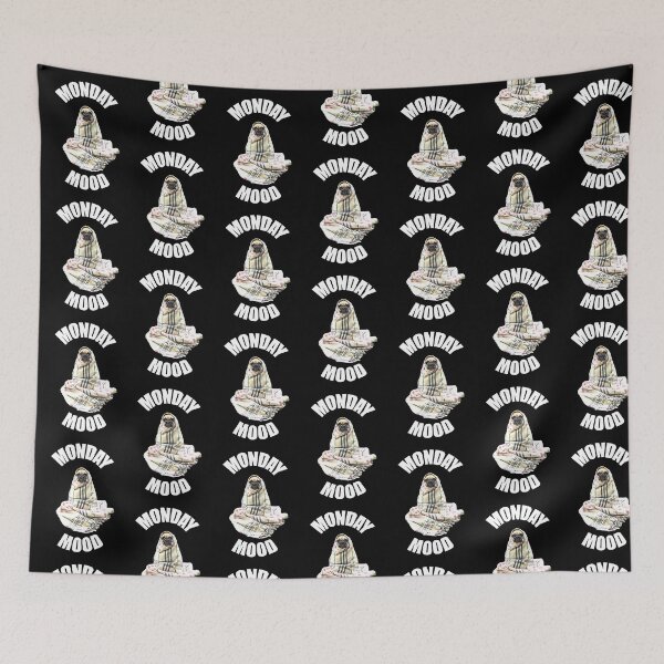 Item preview, Sad pug monday mood designed and sold by Misschemical.