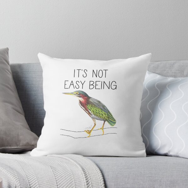 Item preview, It's Not Easy Being Green (Green Heron) designed and sold by LauraWolfArtist.