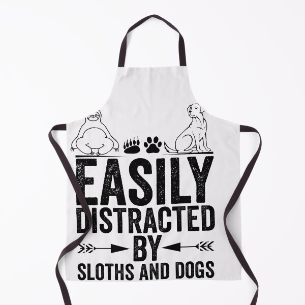 Item preview, Easily Distracted By Sloths And Dogs Funny Sloths And Dogs Lovers designed and sold by alipapi.
