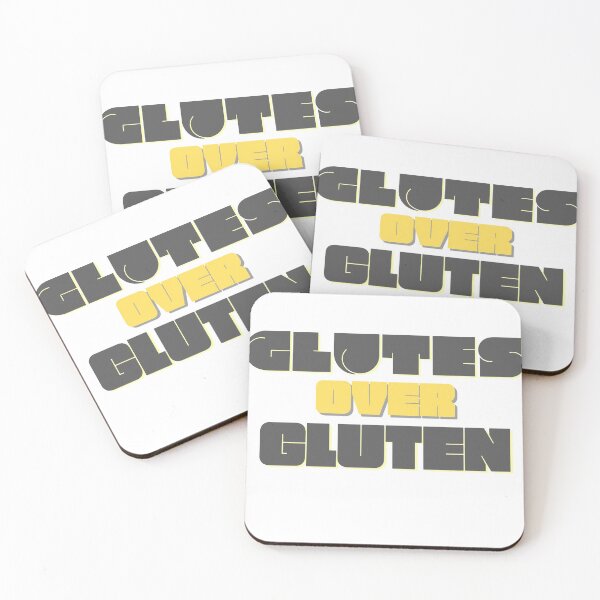 Item preview, Glutes Over Gluten - Black/Yellow designed and sold by miTeless seDign.