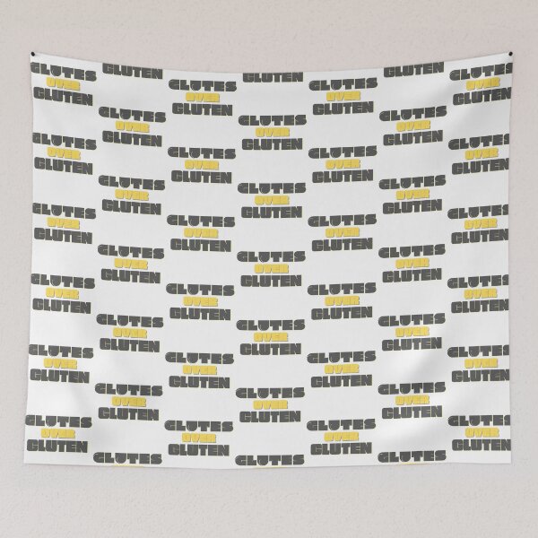 Item preview, Glutes Over Gluten - Black/Yellow designed and sold by miTeless seDign.