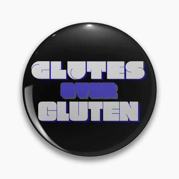 Item preview, Glutes Over Gluten - Grey/Blue designed and sold by miTeless seDign.