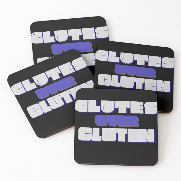 Item preview, Glutes Over Gluten - Grey/Blue designed and sold by miTeless seDign.