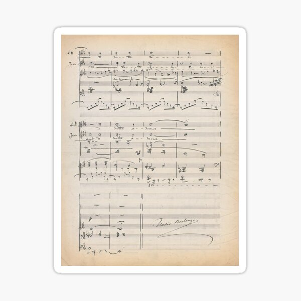 Sheet Music 2 Stickers Redbubble