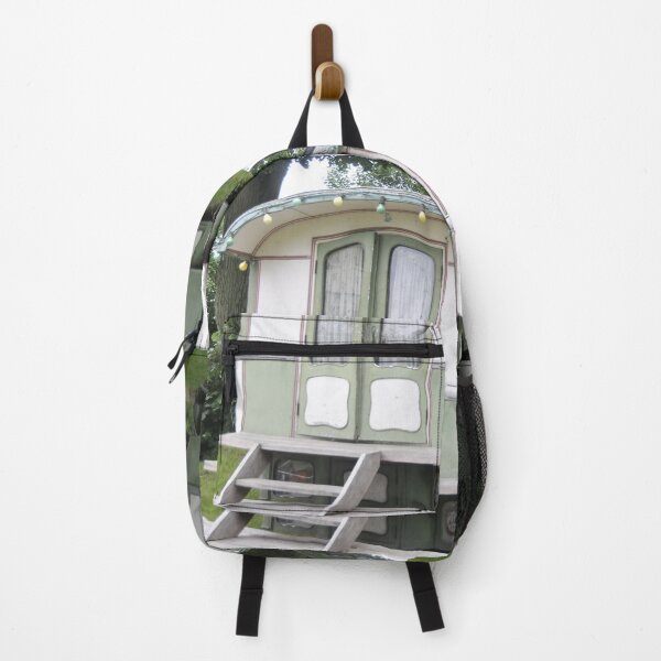 Item preview, Green Gypsy Caravan at Parkkaffee, Belgium designed and sold by wineandwords.