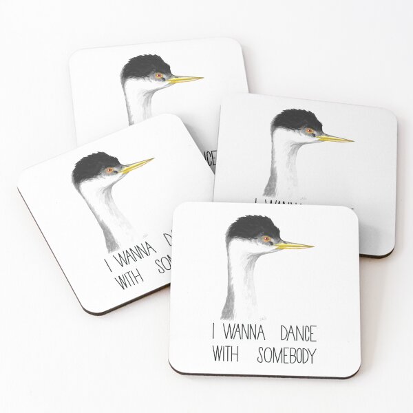 Item preview, I Wanna Dance With Somebody (Western Grebe) designed and sold by LauraWolfArtist.