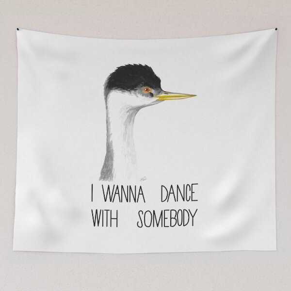 Item preview, I Wanna Dance With Somebody (Western Grebe) designed and sold by LauraWolfArtist.