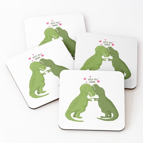 Item preview, Dinosaur Couple - Tyrannosaurus Rex Hold My Hand designed and sold by liftdesign.