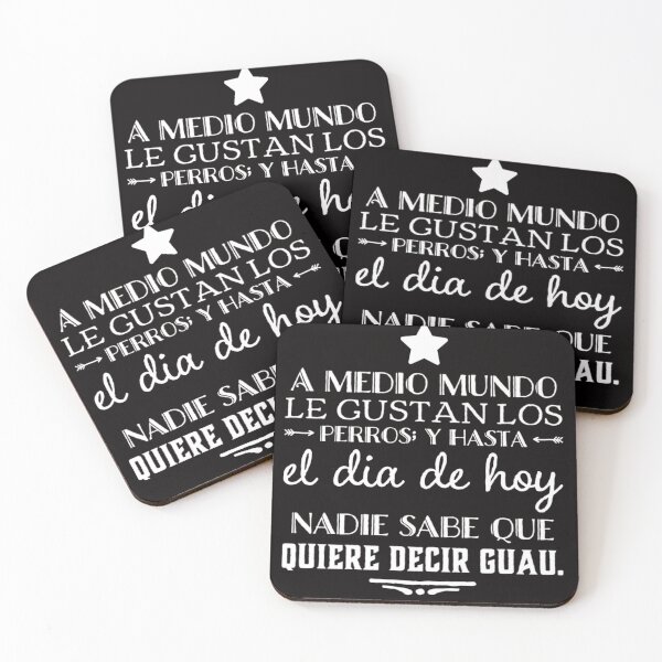 Item preview, A medio mundo le gustan los perros y hasta el dia de hoy nadie sabe que quiere decir guau designed and sold by Elena's Shop.