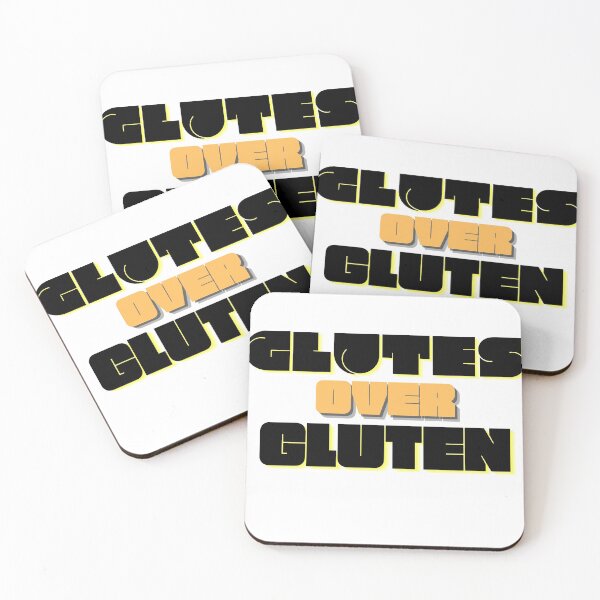 Item preview, Glutes Over Gluten - Black/Orange designed and sold by miTeless seDign.