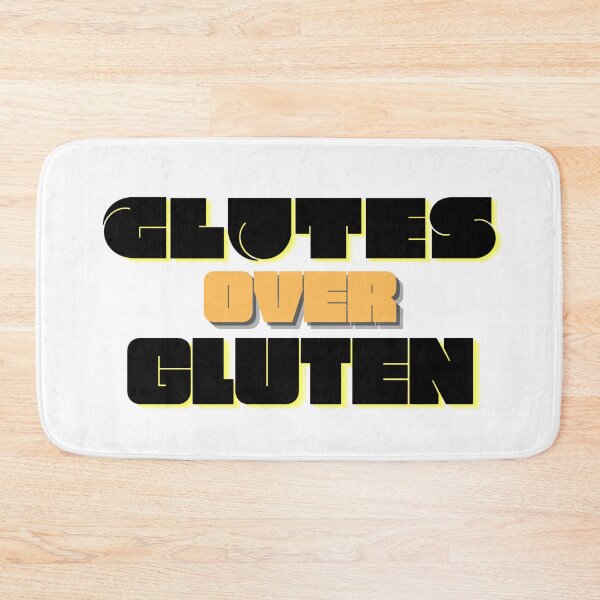 Item preview, Glutes Over Gluten - Black/Orange designed and sold by miTeless seDign.