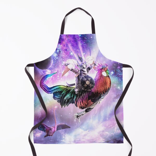 Item preview, Laser Warrior Space Cat On Chicken Eating Ice Cream designed and sold by SkylerJHill.