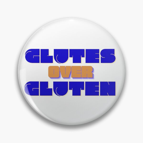 Item preview, Glutes Over Gluten - Blue/Orange designed and sold by miTeless seDign.