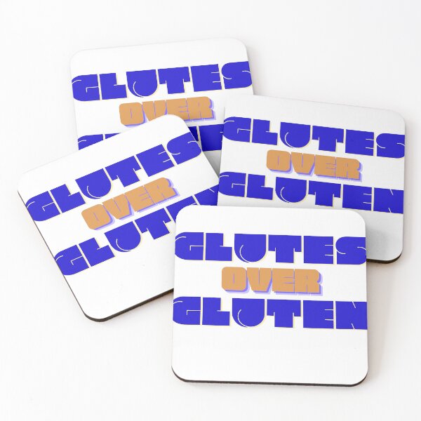 Item preview, Glutes Over Gluten - Blue/Orange designed and sold by miTeless seDign.