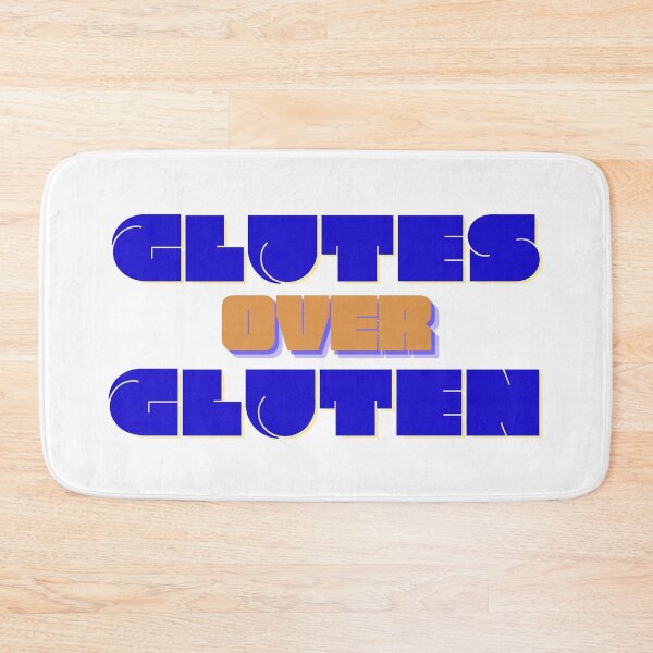 Item preview, Glutes Over Gluten - Blue/Orange designed and sold by miTeless seDign.
