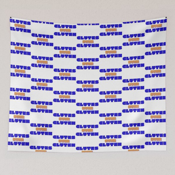 Item preview, Glutes Over Gluten - Blue/Orange designed and sold by miTeless seDign.