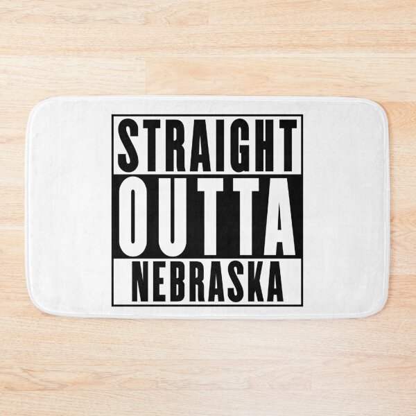 Item preview, Straight Outta Nebraska designed and sold by RandomStuffShop.