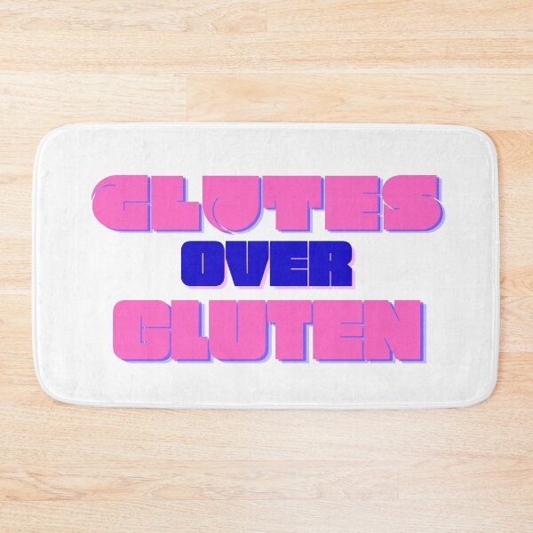 Item preview, Glutes Over Gluten - Pink/Blue designed and sold by miTeless seDign.