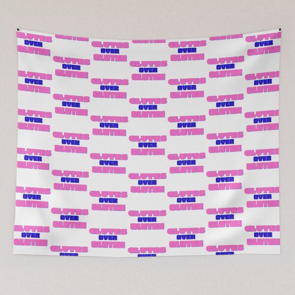 Item preview, Glutes Over Gluten - Pink/Blue designed and sold by miTeless seDign.