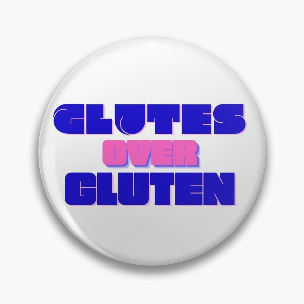 Item preview, Glutes Over Gluten - Blue/Pink designed and sold by miTeless seDign.