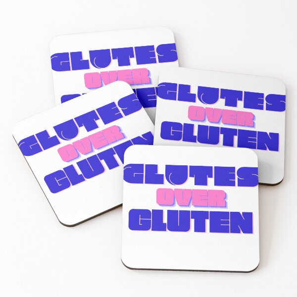 Item preview, Glutes Over Gluten - Blue/Pink designed and sold by miTeless seDign.