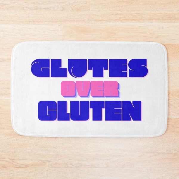 Item preview, Glutes Over Gluten - Blue/Pink designed and sold by miTeless seDign.