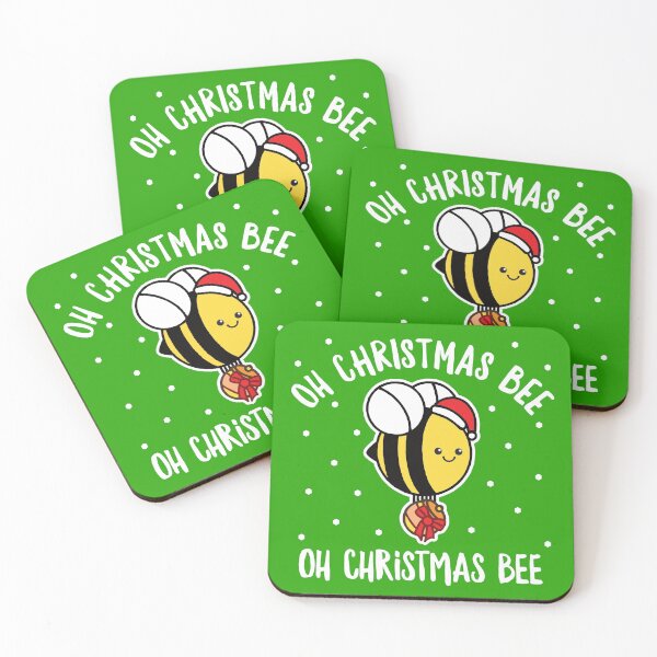 Item preview, Oh Christmas Bee bumblebee with honeypot designed and sold by Hayley Adams.