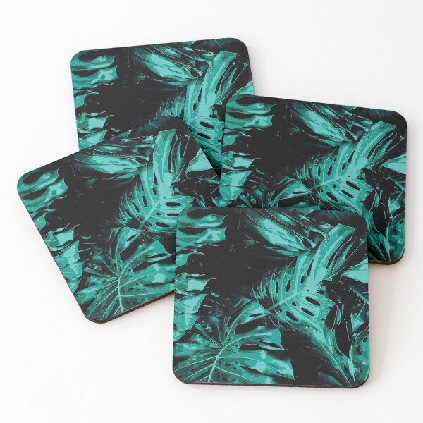 Item preview, Monstera pattern, Teal Monstera Leaves designed and sold by patternme.