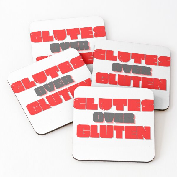 Item preview, Glutes Over Gluten - Red/Black designed and sold by miTeless seDign.