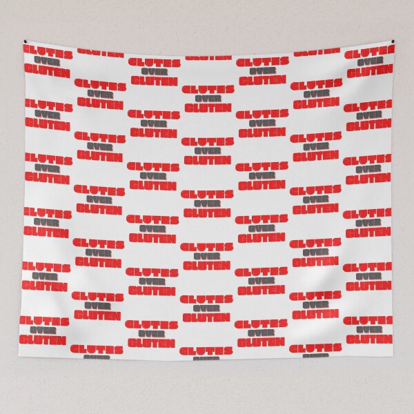 Item preview, Glutes Over Gluten - Red/Black designed and sold by miTeless seDign.