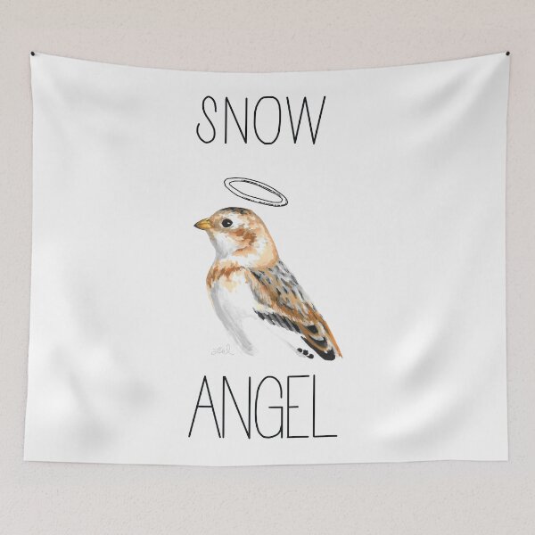 Item preview, Snow Angel (Snow Bunting) designed and sold by LauraWolfArtist.