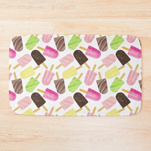 Item preview, colorful ice cream seamless pattern designed and sold by linagaiaart.