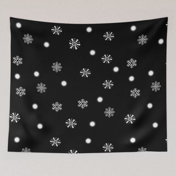 Item preview, Snow Flakes Black Color designed and sold by Graphroad.