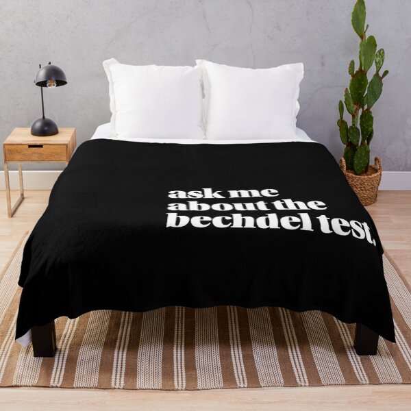 Item preview, Ask Me About The Bechdel Test White Text designed and sold by makefilmfemale.