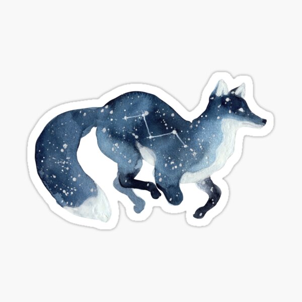 Galaxy Fox Sticker