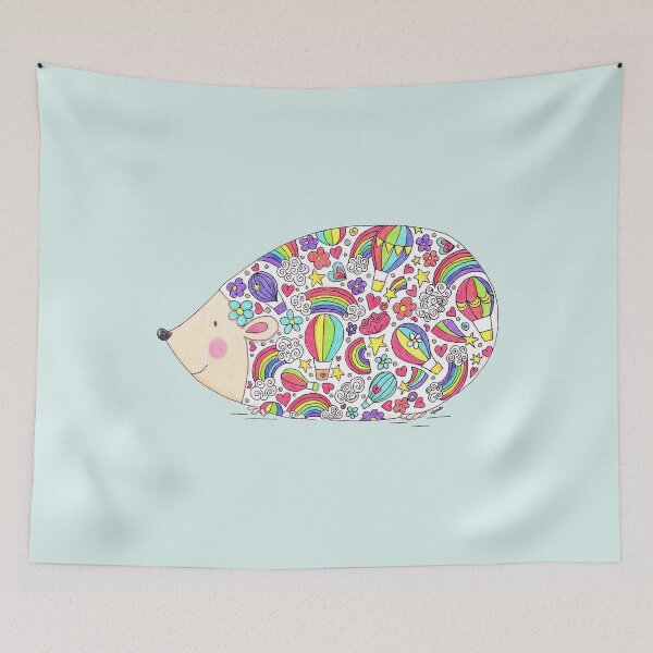 Artikelvorschau, Colourful Hedgehog entworfen und verkauft von LouiseFranksArt.