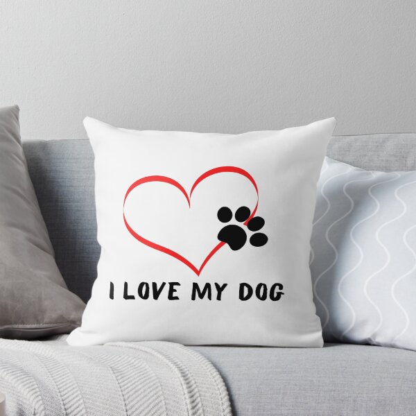 Aperçu de l'œuvre J'aime mon chien. créée et vendue par Funny-message.