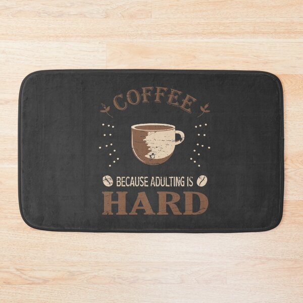 Item preview, Coffee Because Adulting is Hard Vintage Style designed and sold by Marzuqi Che Rose.