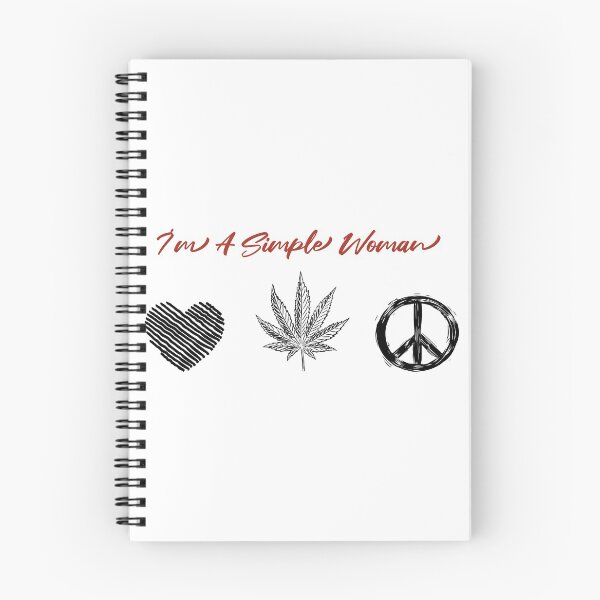 Item preview, I'm A Simple Woman Peace Love Cannabis Weed Smoking T-shirt Gift designed and sold by minstore.